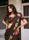 Ajnabee Vol 10 By Kashvi Dull Moss Foil Printed Sarees Wholesale Market In Surat
